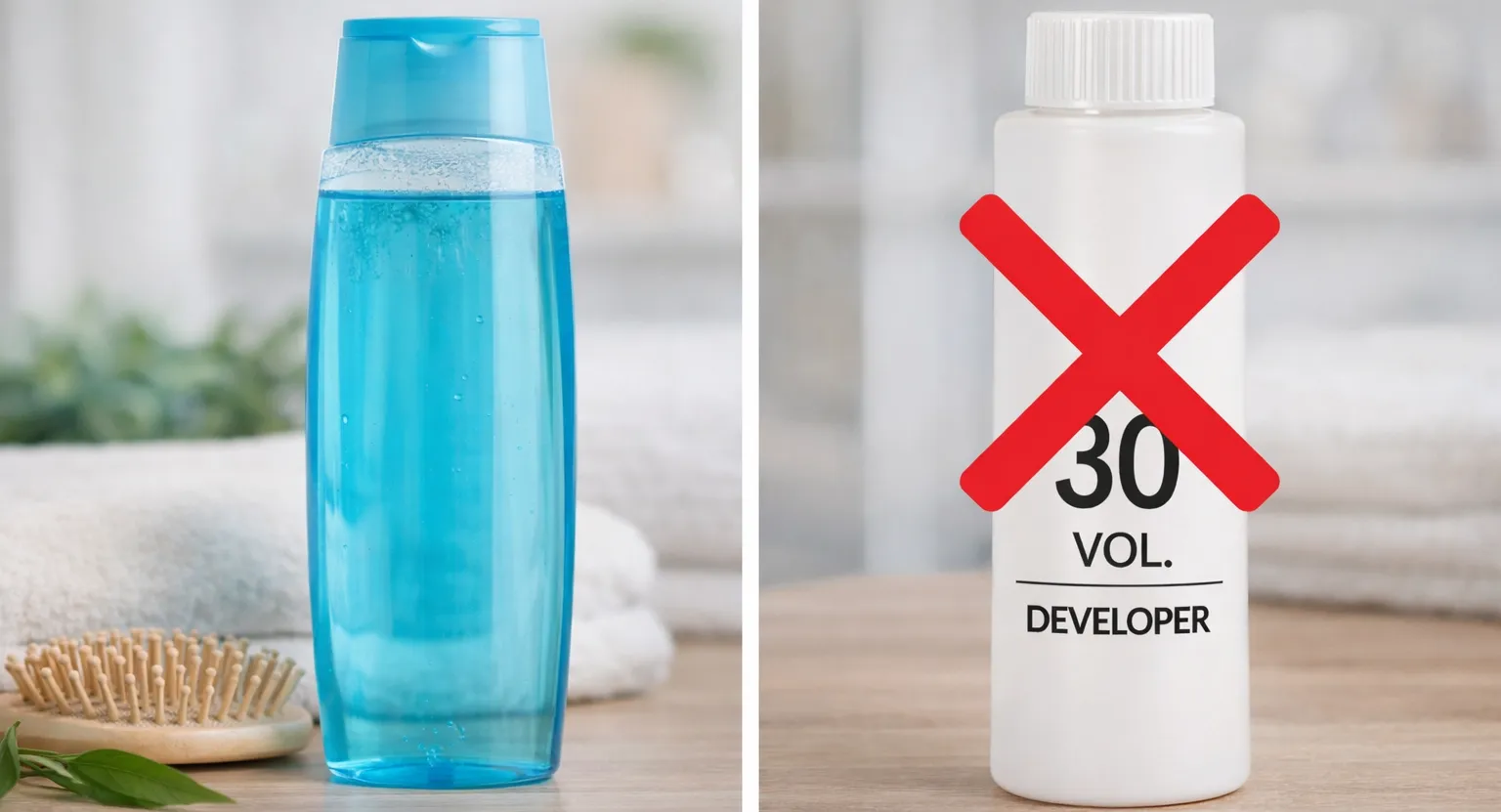 استفاده از شامپو بجای اکسیدان