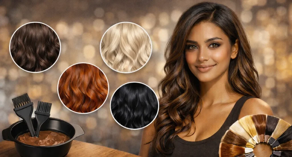 بهترین رنگ مو برای پوست سبزه