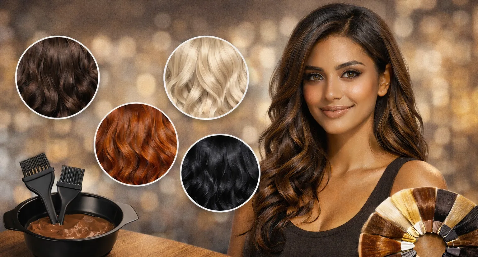 بهترین رنگ مو برای پوست سبزه